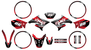 Kit pegatinas 50cc Yamaha DT 2004-2012 Yoshi | pegatinas para moto | personalización 50cc | armysctv