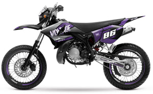 Kit pegatinas 50cc Yamaha DT 2004-2012 Yoshi | pegatinas para moto | personalización 50cc | armysctv