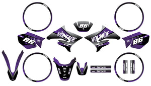 Kit pegatinas 50cc Yamaha DT 2004-2012 Yoshi | pegatinas para moto | personalización 50cc | armysctv