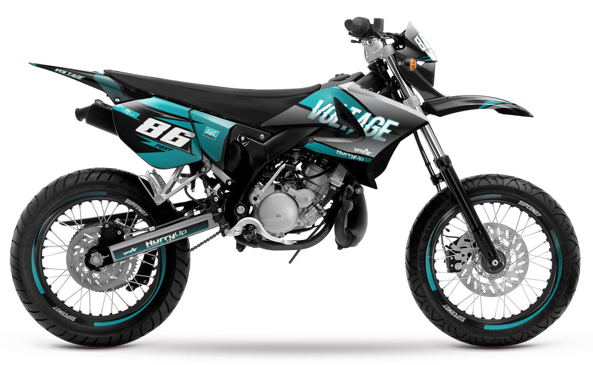 Dekor kit 50cc Yamaha DT 2004-2012 Yoshi | Motorradaufkleber | Personalisierung 50cc | armysctv