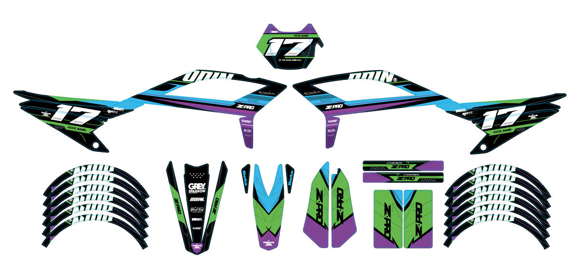 Kit pegatinas Beta RR 50 Motard 2021-2025 Odin | pegatinas para moto | personalización 50cc | armysctv