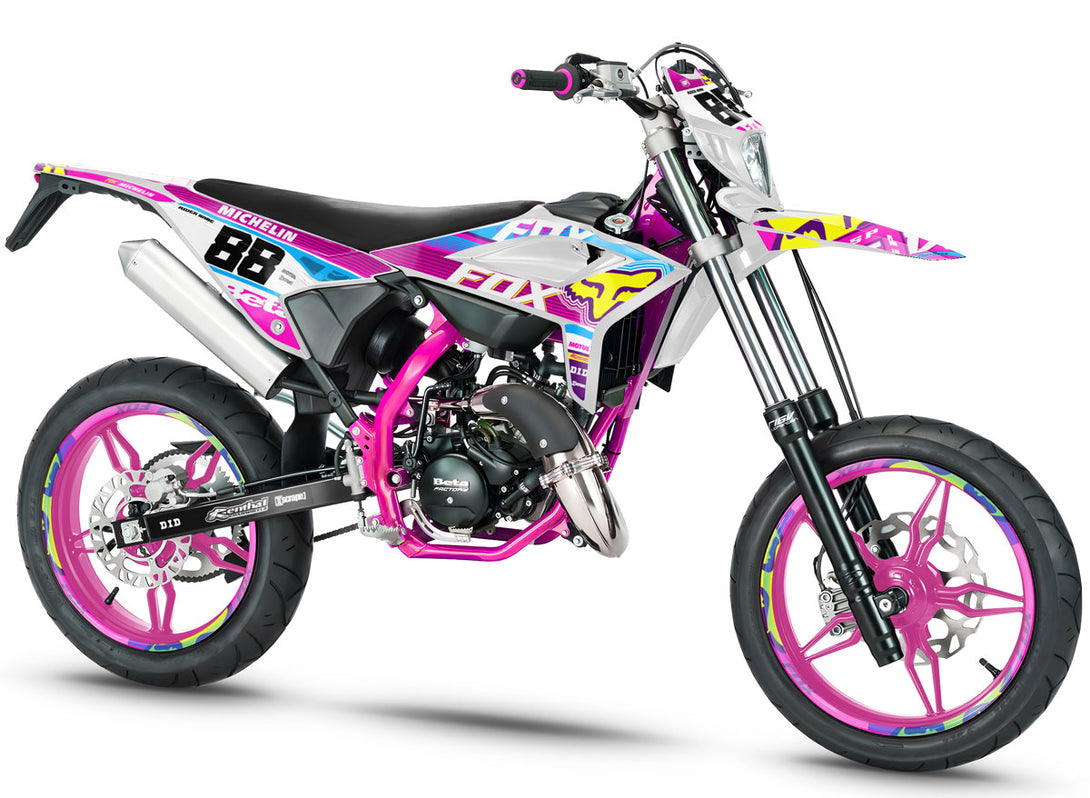 Kit déco 50cc Beta RR 2021-2025 Pink Fox