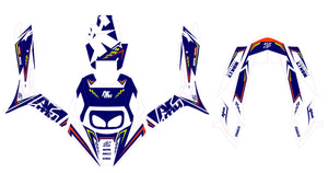 Kit déco MBK Booster RX BCD/Yamaha BW's RX BCD Factory Style | autocollants moto | personnalisation 50cc | armysctv