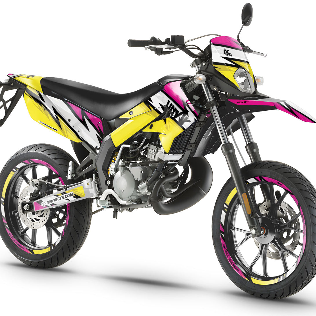Dekor kit Verkleidung Derbi Senda Xtreme Army Victory - moto 50cc