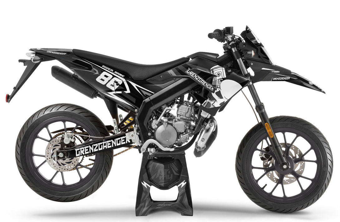 Kit déco 50cc Derbi Senda xtreme SM 2018-2025 Grenz | autocollants premium | armysctv