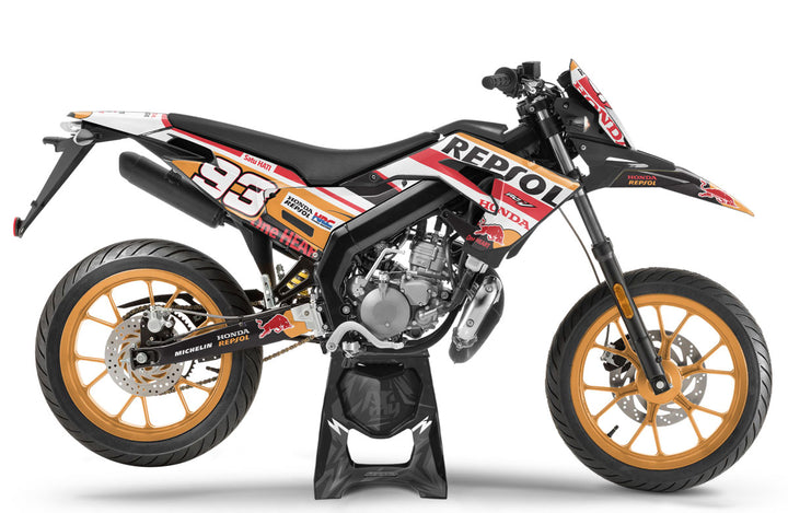 Graphics Kit Derbi Senda 50 Motard 50cc Graphics Kit Derbi Senda