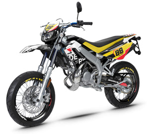 Kit déco Derbi DRD Racing 50cc Army Kainam | autocollants moto | personnalisation 50cc | armysctv