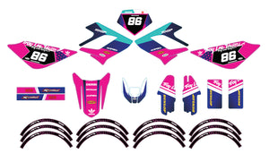 Kit déco Derbi DRD Racing 50cc TLD | autocollants moto | personnalisation 50cc | armysctv