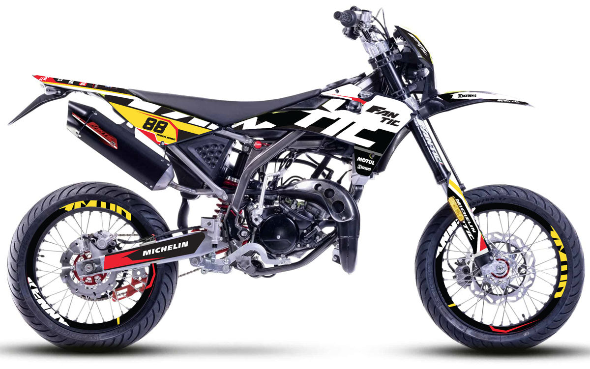 Kit déco Fantic 50cc 2017-2022 Army Kainam | autocollants moto | personnalisation 50cc | armysctv