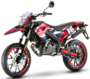 Kit déco 50cc Gilera SMT 2018-2025 Pramac Racing | autocollants moto | personnalisation 50cc | armysctv