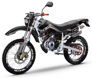 Kit déco 50cc Rieju RR 1996-2004 Black Cat | autocollants moto | personnalisation 50cc | armysctv