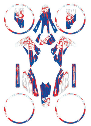 Kit déco Rieju MRT Army Heritage V.2 | autocollants moto | personnalisation 50cc | armysctv