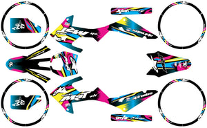 Kit déco Rieju MRT 50cc 2022-2025 Army CMYK | autocollants moto | personnalisation 50cc | armysctv