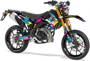 Kit déco Rieju MRT 50cc 2022-2025 Army CMYK | autocollants moto | personnalisation 50cc | armysctv