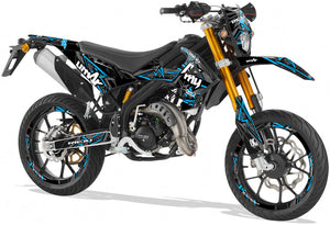 Kit déco Rieju MRT 50cc 2022-2025 Army Redrum | autocollants moto | personnalisation 50cc | armysctv