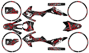 Kit déco Rieju MRT 50cc 2022-2025 Army Redrum | autocollants moto | personnalisation 50cc | armysctv