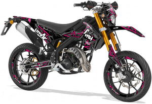 Kit déco Rieju MRT 50cc 2022-2025 Army Redrum | autocollants moto | personnalisation 50cc | armysctv