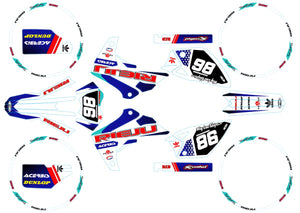 Kit déco Rieju MRT 50cc 2009-2021 Lucas | autocollants moto | personnalisation 50cc | armysctv