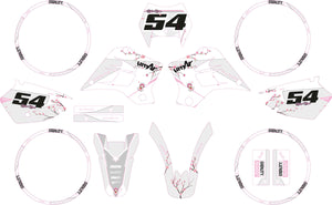 Kit déco Sherco HRD 50cc 1998-2005 Sakura | autocollants moto | personnalisation 50cc | armysctv