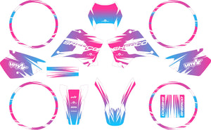 Kit déco Sherco HRD 50cc 1998-2005 X-Fast | autocollants moto | personnalisation 50cc | armysctv