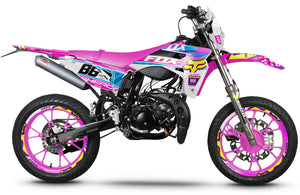 Kit déco Sherco 50cc 2017-2025 Pink Fox | autocollants moto | personnalisation 50cc | armysctv