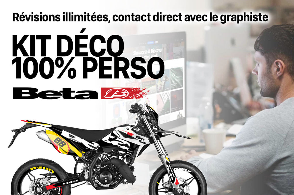 Kit déco 100% perso Beta RR 50 Motard 2011-2020 | autocollants moto | personnalisation 50cc | armysctv