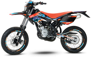 Kit déco Beta RR 50 Motard 2006-2010 Orange Fox | autocollants moto | personnalisation 50cc | armysctv
