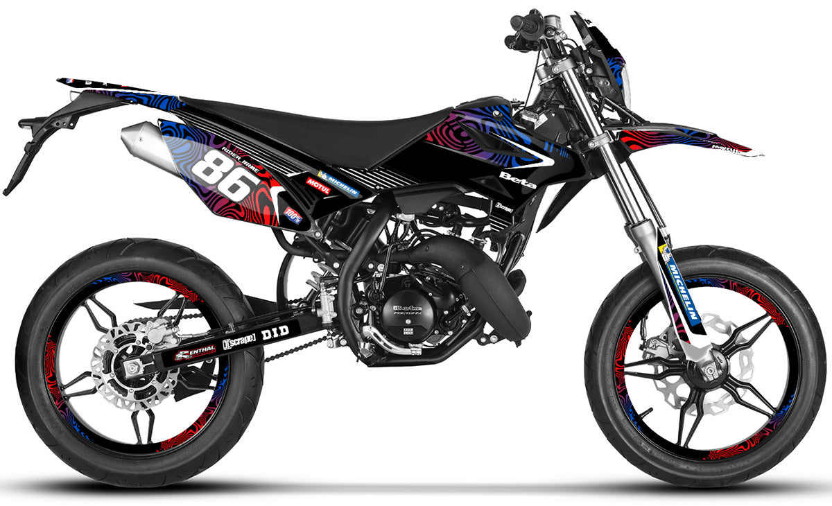 Dekor kit Beta RR 50 Motard 2011-2020 Army Fluid | Motorradaufkleber | Personalisierung 50cc | armysctv