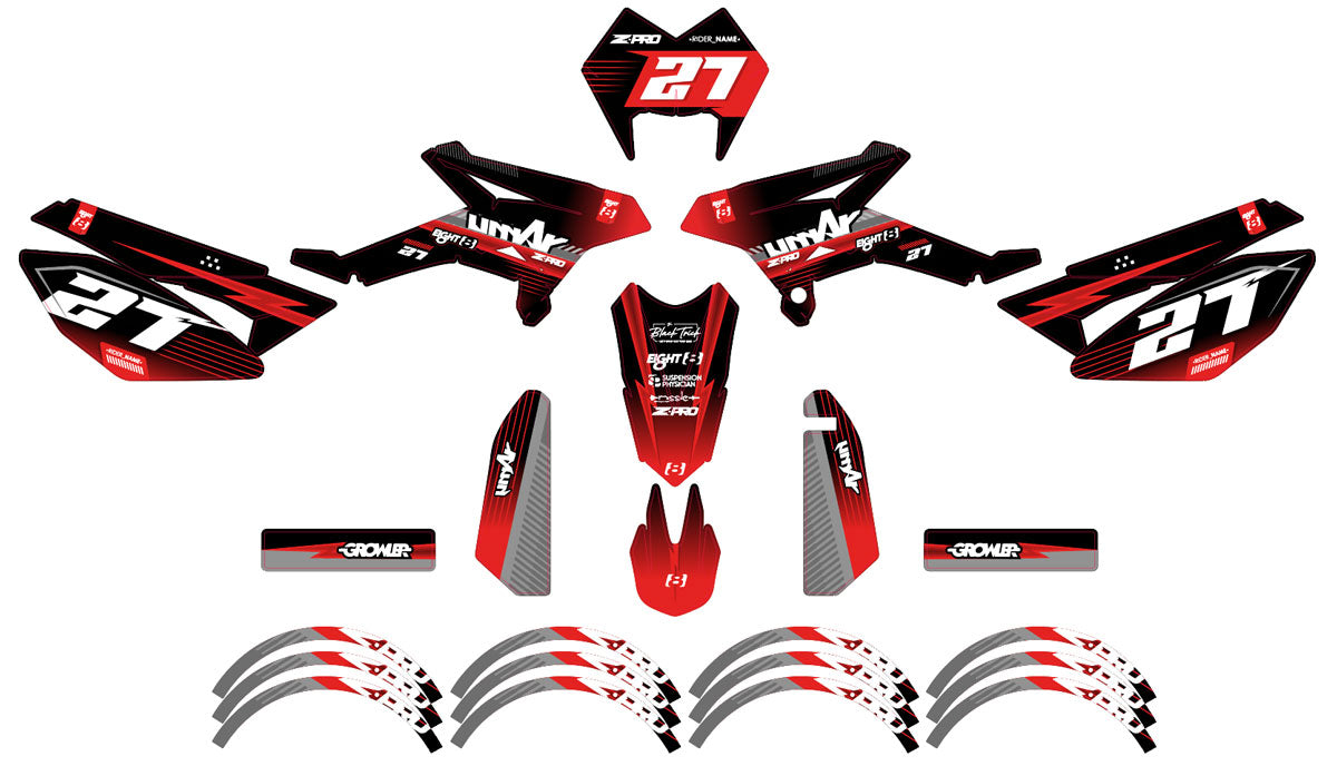 Kit pegatinas Beta RR 50 Motard 2011-2020 Séptimo | pegatinas para moto | personalización 50cc | armysctv