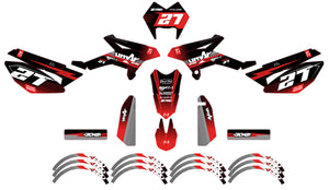 Kit déco Beta RR 50 Motard 2011-2020 Septième | autocollants moto | personnalisation 50cc | armysctv