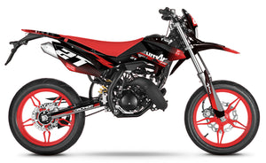 Kit déco Beta RR 50 Motard 2011-2020 Septième | autocollants moto | personnalisation 50cc | armysctv
