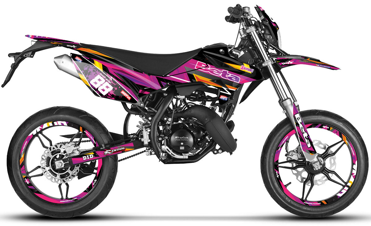 Graphics kit Beta RR 50 Motard 2011-2020 Army Split | motorcycle stickers | 50cc customization | armysctv