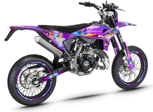 Kit déco Beta RR 50 Motard 2021-2025 Vice city | autocollants moto | personnalisation 50cc | armysctv