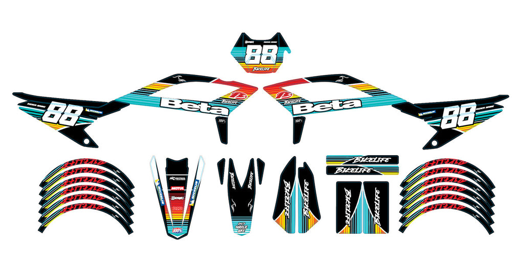 Kit déco Beta RR 50 Motard 2021-2025 Army Bikelife | autocollants moto | personnalisation 50cc | armysctv