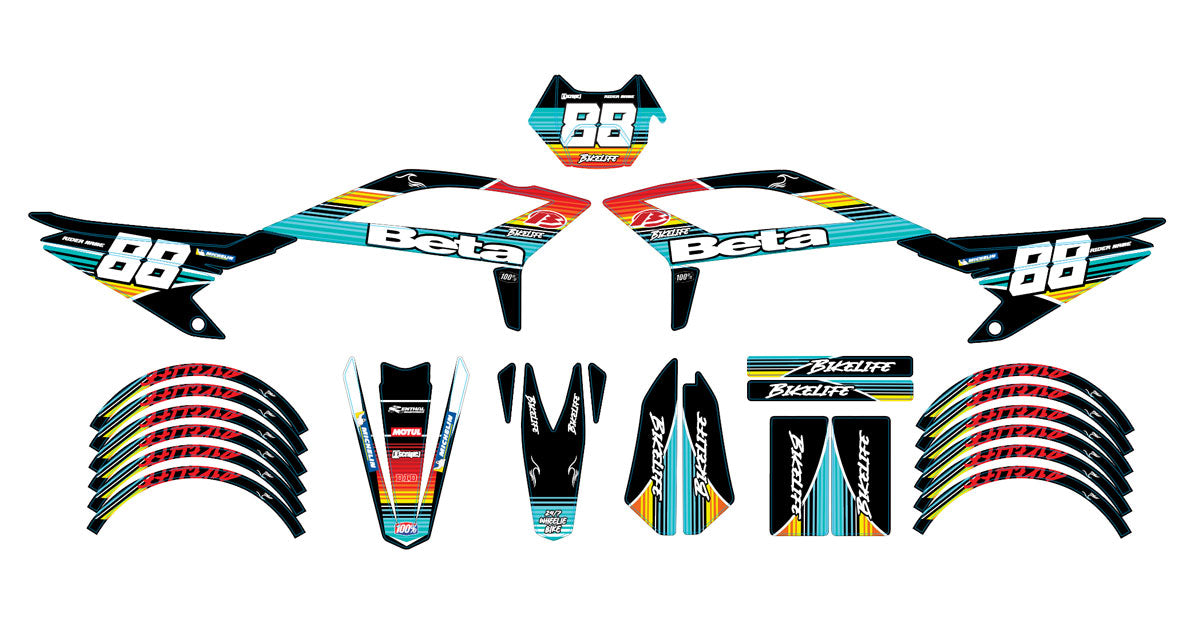 Kit déco Beta RR 50 Motard 2021-2025 Army Bikelife | autocollants moto | personnalisation 50cc | armysctv