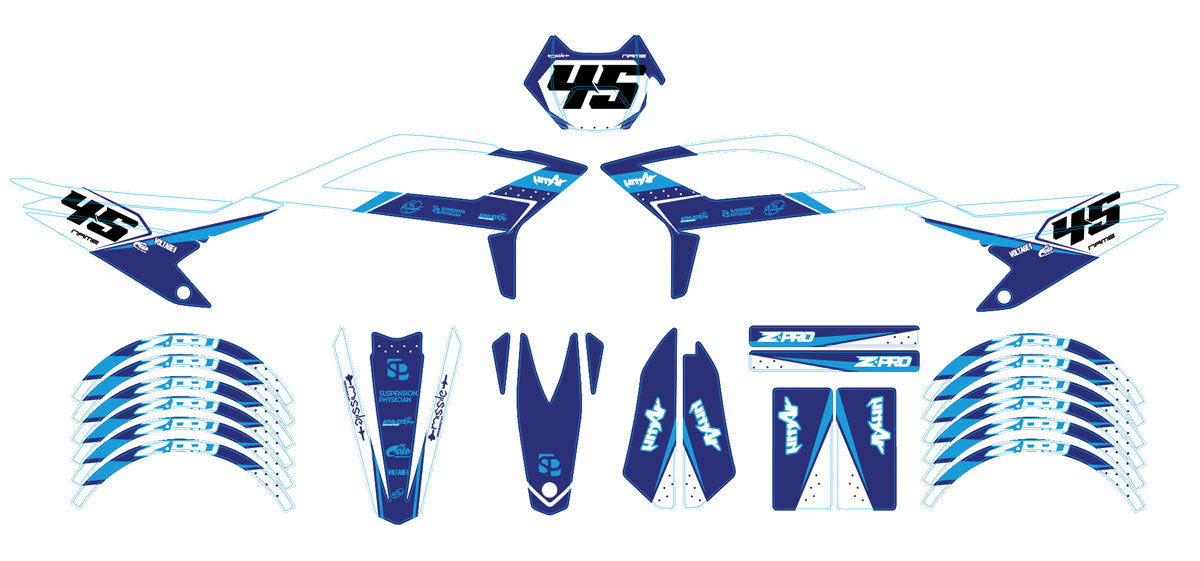 Kit pegatinas Beta RR 50 Motard 2021-2025 Misil del Ejército | pegatinas para moto | personalización 50cc | armysctv