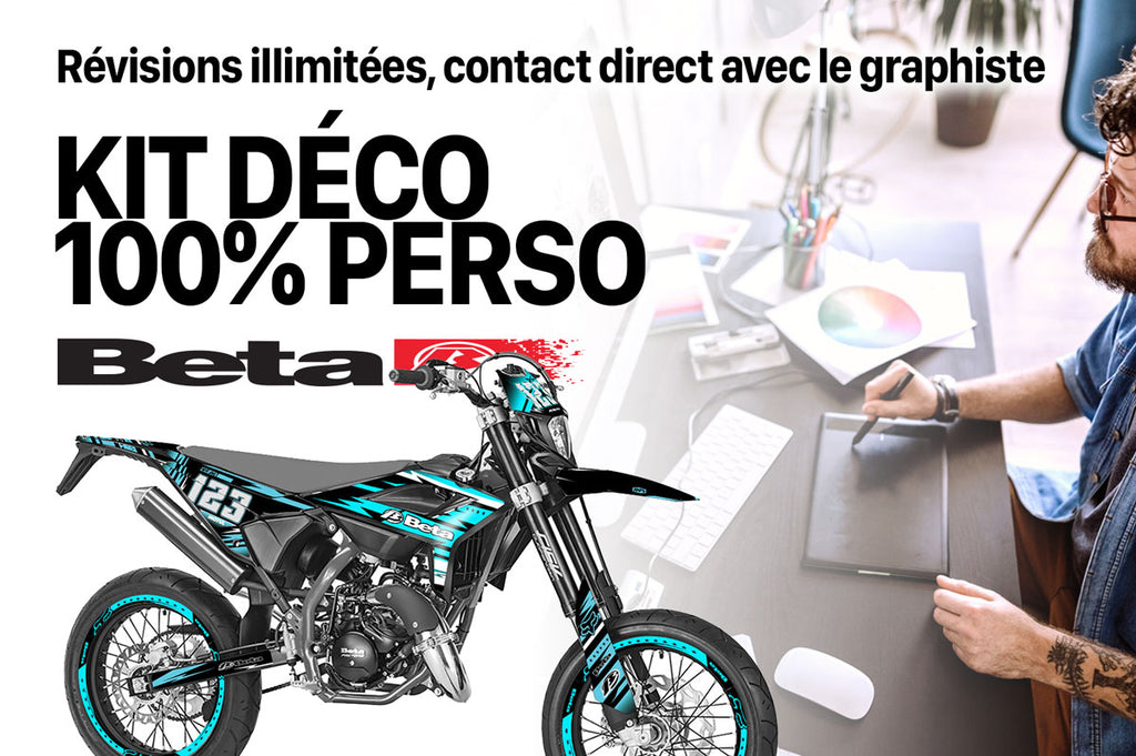 Kit déco 100% perso Beta RR 50 Motard 2021-2025 | autocollants moto | personnalisation 50cc | armysctv