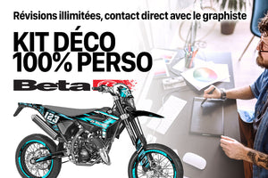Kit déco 100% perso Beta RR 50 Motard 2021-2025 | autocollants moto | personnalisation 50cc | armysctv