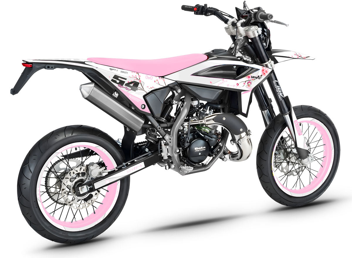 Kit pegatinas Beta RR 50 Motard 2021-2025 Ejército Sakura | pegatinas para moto | personalización 50cc | armysctv
