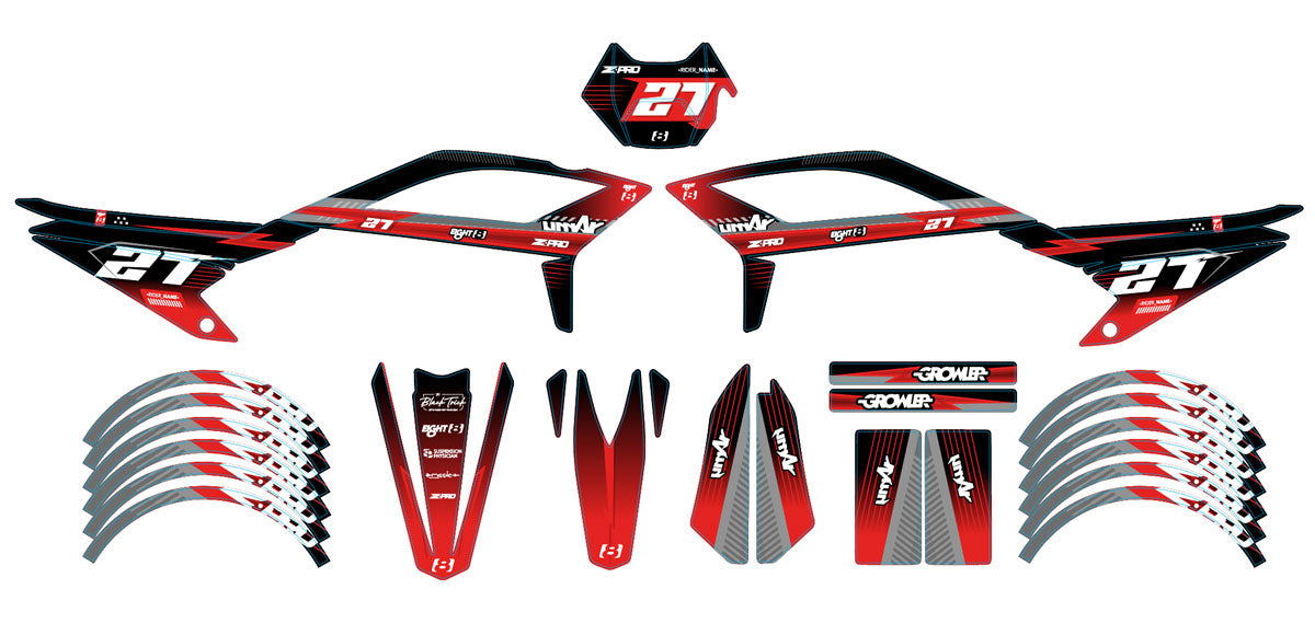 Kit pegatinas Beta RR 50 Motard 2021-2025 Ejército Séptimo | pegatinas para moto | personalización 50cc | armysctv