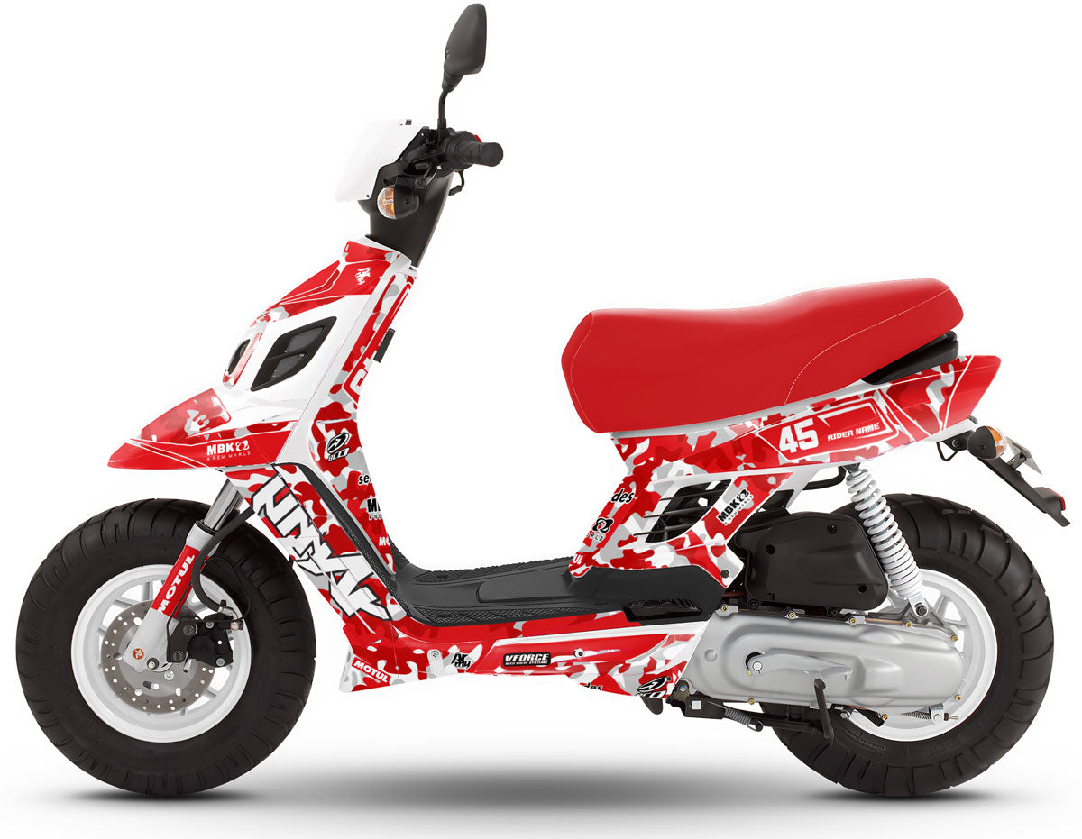 Deko-sett MBK Booster RX BCD/Yamaha BW's RX BCD Army Camo | motorsykkel klistremerker | tilpasning 50cc | armysctv