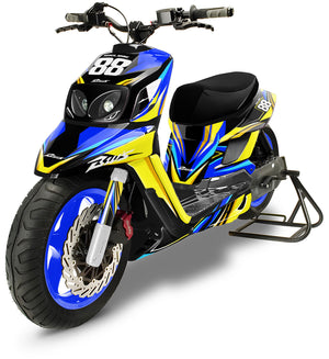 Kit déco MBK Booster RX BCD/Yamaha BW's RX BCD Finder | autocollants moto | personnalisation 50cc | armysctv