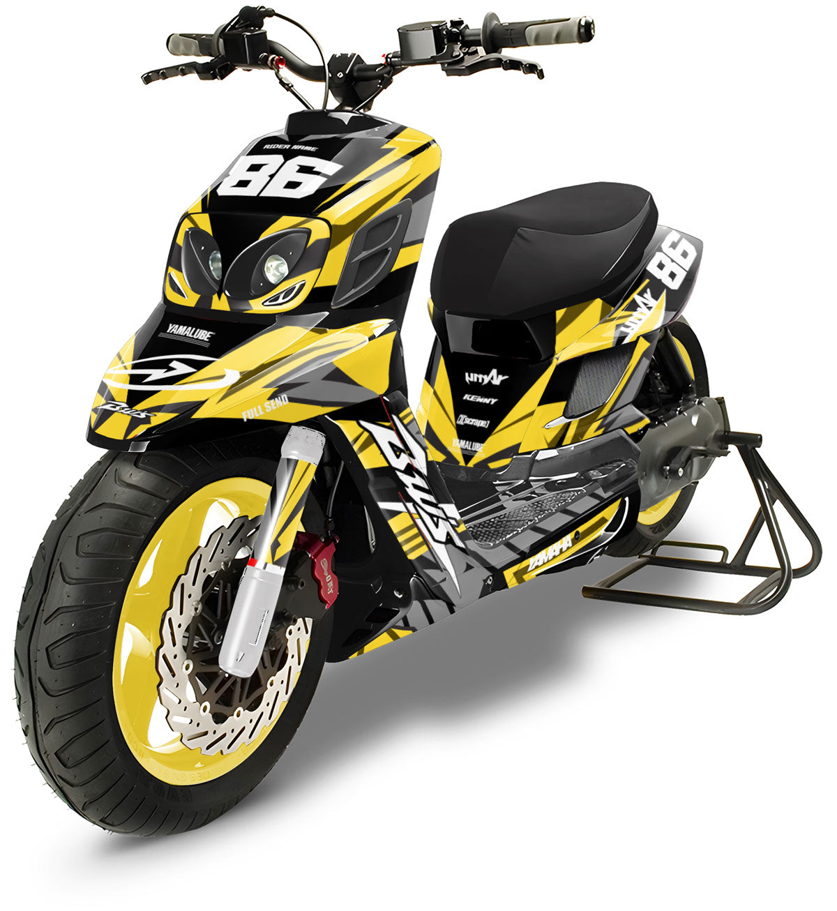 Kit déco MBK Booster RX BCD / Yamaha BW's RX BCD Frost Racing - Design ...