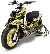 Kit déco MBK Booster RX BCD/Yamaha BW's RX BCD Frost Racing | autocollants moto | personnalisation 50cc | armysctv