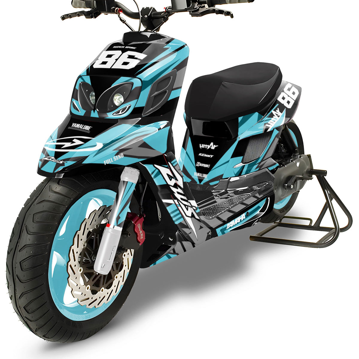 Graphic decals MBK Booster RX BCD / Yamaha BW's Frost Racing