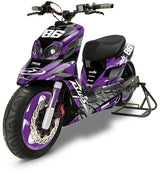 Kit déco MBK Booster RX BCD/Yamaha BW's RX BCD Frost Racing | autocollants moto | personnalisation 50cc | armysctv