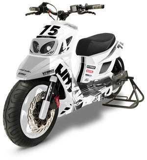 Kit déco MBK Booster RX BCD/Yamaha BW's RX BCD Army Greys | autocollants moto | personnalisation 50cc | armysctv