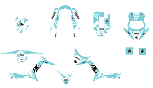 Kit déco MBK Booster RX BCD/Yamaha BW's RX BCD Army Fans | autocollants moto | personnalisation 50cc | armysctv