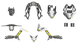 Kit déco MBK Booster RX BCD/Yamaha BW's RX BCD Warfare | autocollants moto | personnalisation 50cc | armysctv