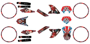 Kit déco Derbi Senda DRD Evo 50cc Arigato | autocollants moto | personnalisation 50cc | armysctv